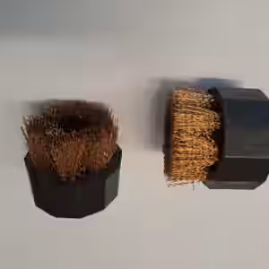 Bürstenaufsatz Messing Doppelpack klein Durchm: 3cm - passend für Häußler Premium Dampfsauger