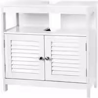 Waschbeckenschrank mit Lamellentüren