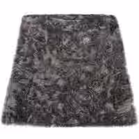 Hochflor-Teppich Playara anthrazit 50x150 cm