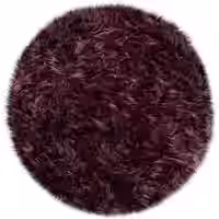 Hochflor-Teppich Playara lila 30 cm rund