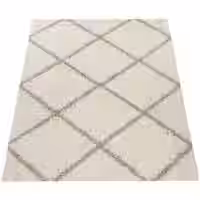 Shaggy-Teppich Kalea beige-creme 140x200 cm