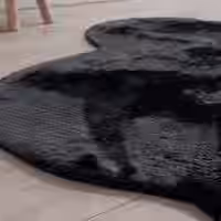 Fellteppich Pelsa schwarz 100x200 cm fell-form