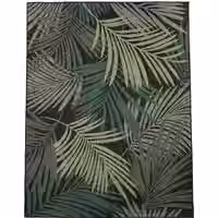 In- & Outdoor-Teppich Ostenza schwarz 200 cm quadrat