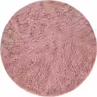 Hochflor-Teppich Silvana beerenfarben 80 cm rund