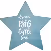 Waschbarer Kinderteppich Chiko blau 80 cm stern-form