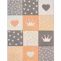 Kinderteppich Kosmos orange 120x170 cm