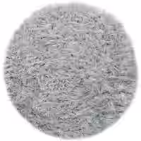 Hochflor-Teppich Playara grau 90 cm rund