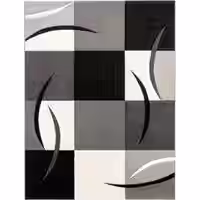 Moderner-Teppich Diamora schwarz-weiß 300x400 cm