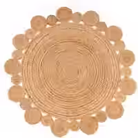 Jute-Teppich Vibora beige 100 cm rund