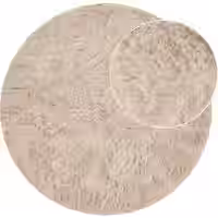 Hochflor-Teppich Silvana creme 80 cm rund