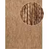 In- & Outdoor-Teppich Venezia coffee 150 cm quadrat