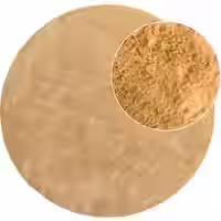 Flauschiger-Teppich Solina gelb 80 cm rund