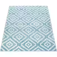 Moderner-Teppich Bella blau 140x200 cm