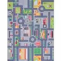 Kinderteppich Bini grau 100x200 cm