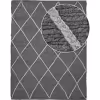 Jute-Teppich Sakira anthrazit 60x100 cm