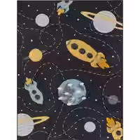 Kinderteppich Bini grau 200x290 cm