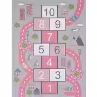 Kinderteppich Bini pink 100x200 cm