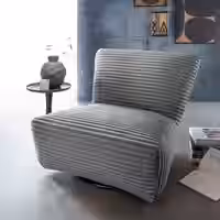 Benformato Cremallo Drehsessel: Luxuriöser Komfort in vielseitigen Stoffen und Farben