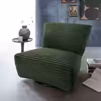 Benformato Cremallo Drehsessel: Luxuriöser Komfort in vielseitigen Stoffen und Farben