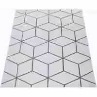 Moderner-Teppich Bella weiß 70x250 cm