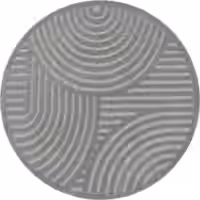 In- & Outdoor-Teppich Livornia grau 160 cm rund