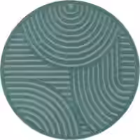 In- & Outdoor-Teppich Livornia türkis 120 cm rund