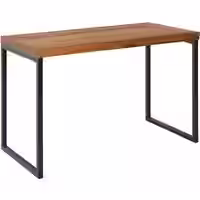 Schreibtisch Sheesham Massivholz / Metall 117x59x76