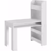 Kinderschreibtisch Weiß 90x50x110 cm Maltisch Kinderzimmer mit Regal