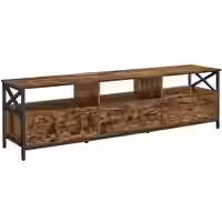 TV-Schrank mit 3 Schubladen vintagebraun-schwarz