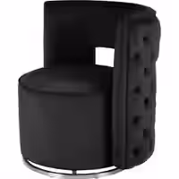 Sessel Drehsessel Beverly 125 Schwarz / Silber