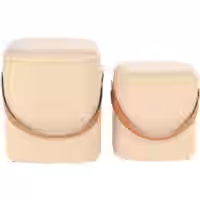 Hocker Arabella 225 2er-Set Beige / Braun