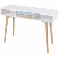 Konsolentisch Megan Weiß / Blau / Holz