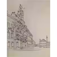 Öl-Wandbild Menschenmenge I 100cm x 75cm