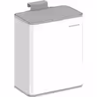 Mülleimer hängend 8 L mit Deckel wolkenweiß