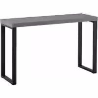 Konsolentisch Beton-Optik / Schwarz 120x40x76 cm Design Anrichte Flur
