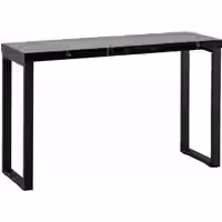 Konsolentisch Marmor-Optik Schwarz Hochglanz 120x40x76 cm Design Anrichte Flur