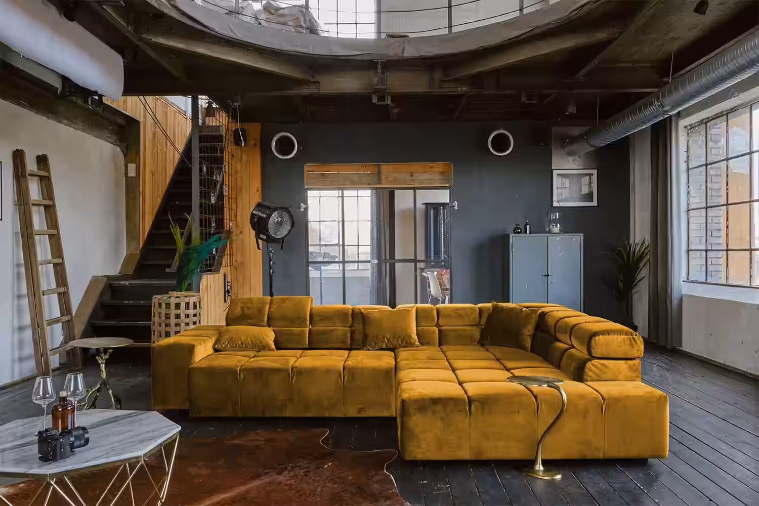 KAWOLA Sofa NEVADA Ecksofa Velvet curry – Bild 2