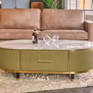 Der KAWOLA Couchtisch MARIA ist ein Eyecatcher in jedem Zuhause. Sein nostalgisches Retro-Design im 50er-Jahre-Stil zeichnet sich besonders durch den Materialmix aus. Die Platte aus hellgrauem Marm...