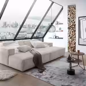 Das KAWOLA Big Sofa SAMU besticht durch seinen hervorragenden Sitzkomfort