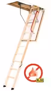 Dachfenster von Fakro FAKRO Feuerhemmende Bodentreppe LWF 60 aus Holz