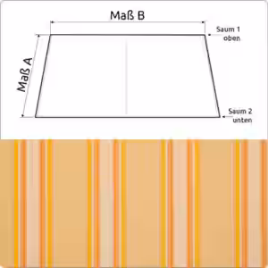 DICKSON Markisentuch fertig genäht 481 x 325 cm | Stoff: 7467