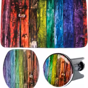 3-teiliges Badezimmer Set Rainbow