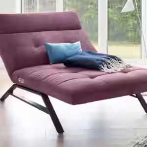 KAWOLA Doppelliege AMERIVA Relaxliege Maxi Velvet purple