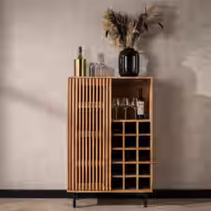 KAWOLA Weinschrank LOJA Akazie massiv natur 1 Tür