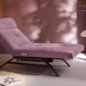 KAWOLA Liege AMERIVA Relaxliege Velvet purple