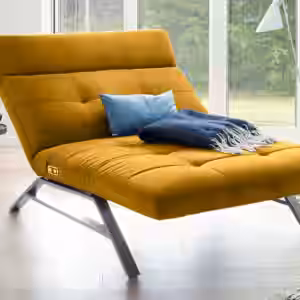 KAWOLA Doppelliege AMERIVA Relaxliege Maxi Velvet curry
