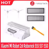 Für xiaomi mi roboter 2st roborock s55 s51 s50 s6 t6 staub box ersatzteile staubsauger hepa filter