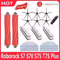 Roborock S7 S70 S7Max T7S T7S Plus Hauptseitenbürste Mops Tücher HEPA-Filter Kit