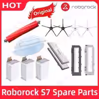 Original roborock s7 teile von wasch baren filter haupt bürste mop tuch seiten bürste staubbeutel