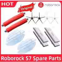 Original Roborock S7 S70 S75 S7 Max T7S Hauptbürste Waschbar Hepa-Filter Seitenbürste Mopp Tuch